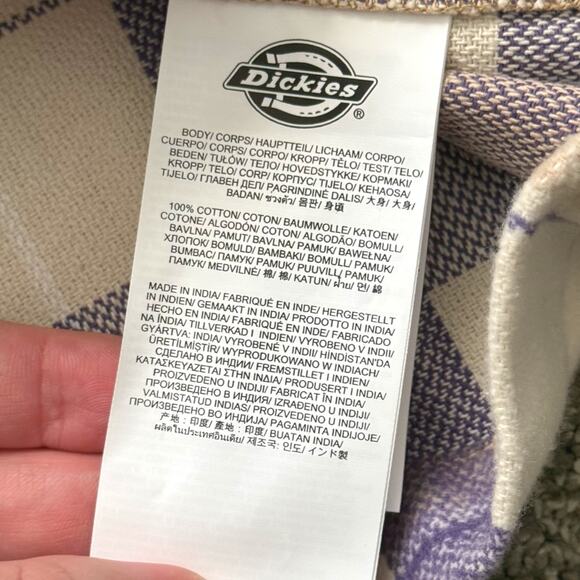 Dickies Nimmons Plaid Flannel Snap Shirt Mens Multicolor XXL NWT - Picture 5 of 7